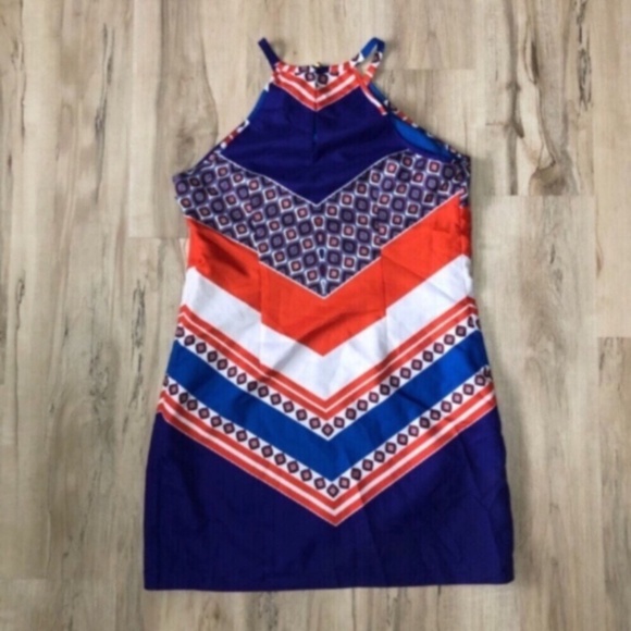 Banana Republic Blue Sleeveless Halter Sundress - Picture 8 of 9